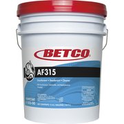 Betco AF315 Disinfectant Cleaner, 640 fl oz (20 quart) Citrus Floral, Turquoise (or Turquoise Blue) BET3150500